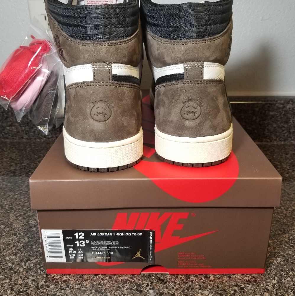 Nike Air Jordan 1 Travis Scott Retro OG CD4487 100 - Picture 6 of 8